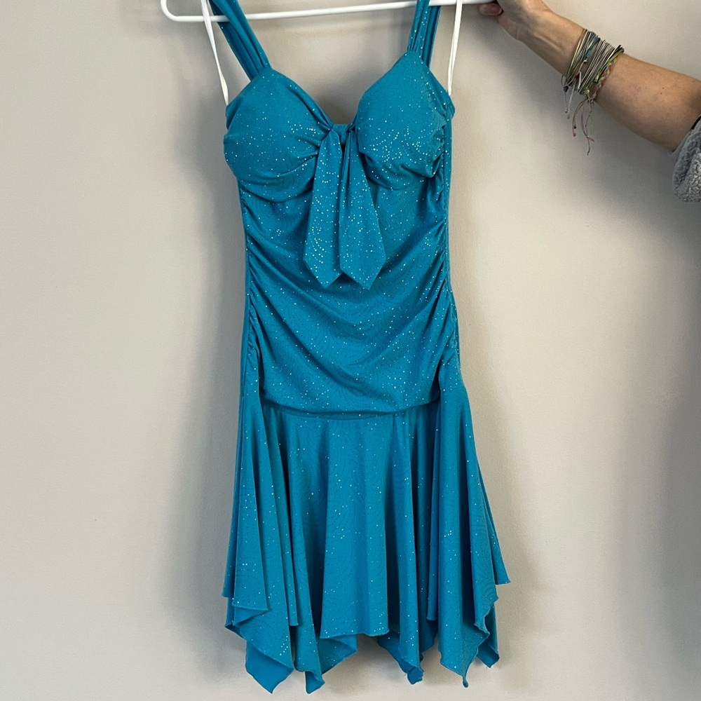 Vintage ruby rox blue sparkle dress